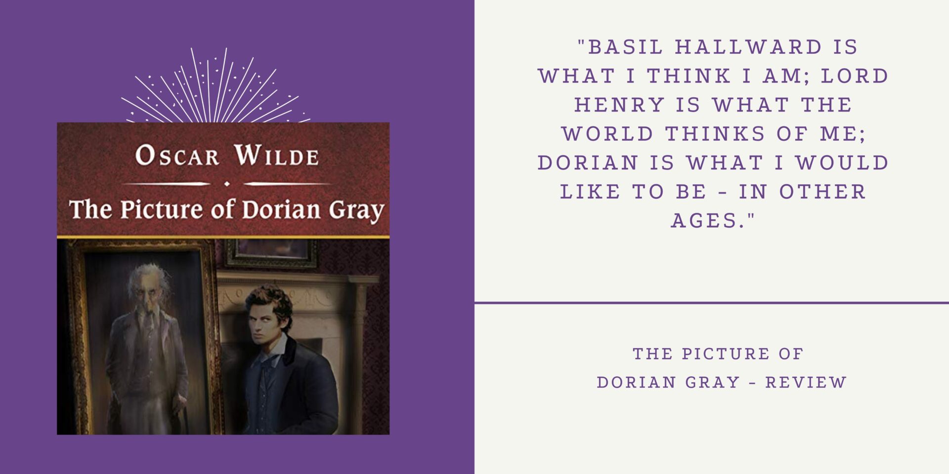 You are currently viewing A Different Picture – The Picture of Dorian Gray