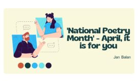 National Poetry Month – April, it is for you