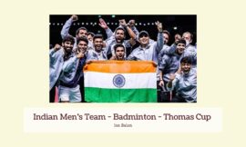 Indian Men’s Team – Badminton – Thomas Cup